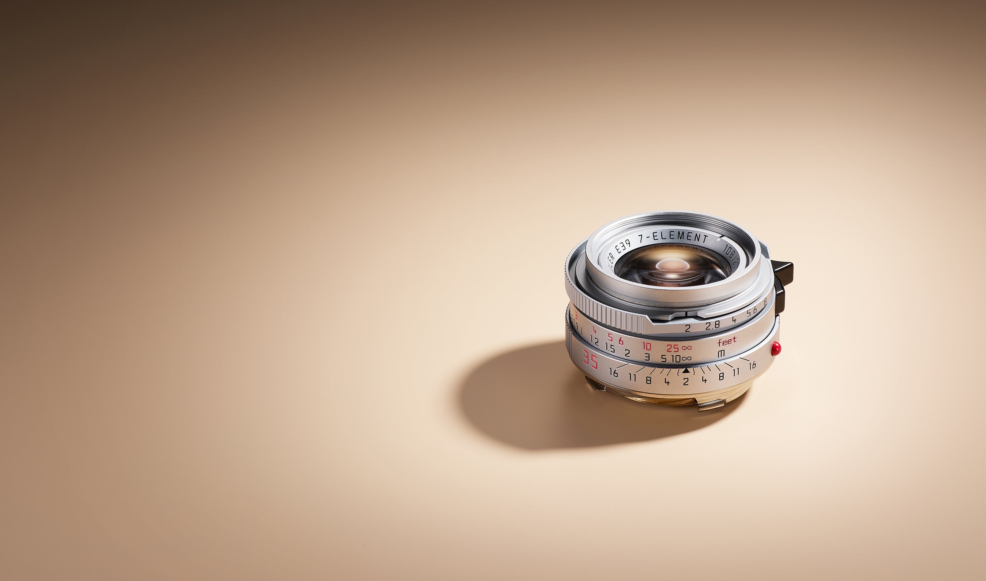 Mandler f2 35mm lens chrome planted brass version