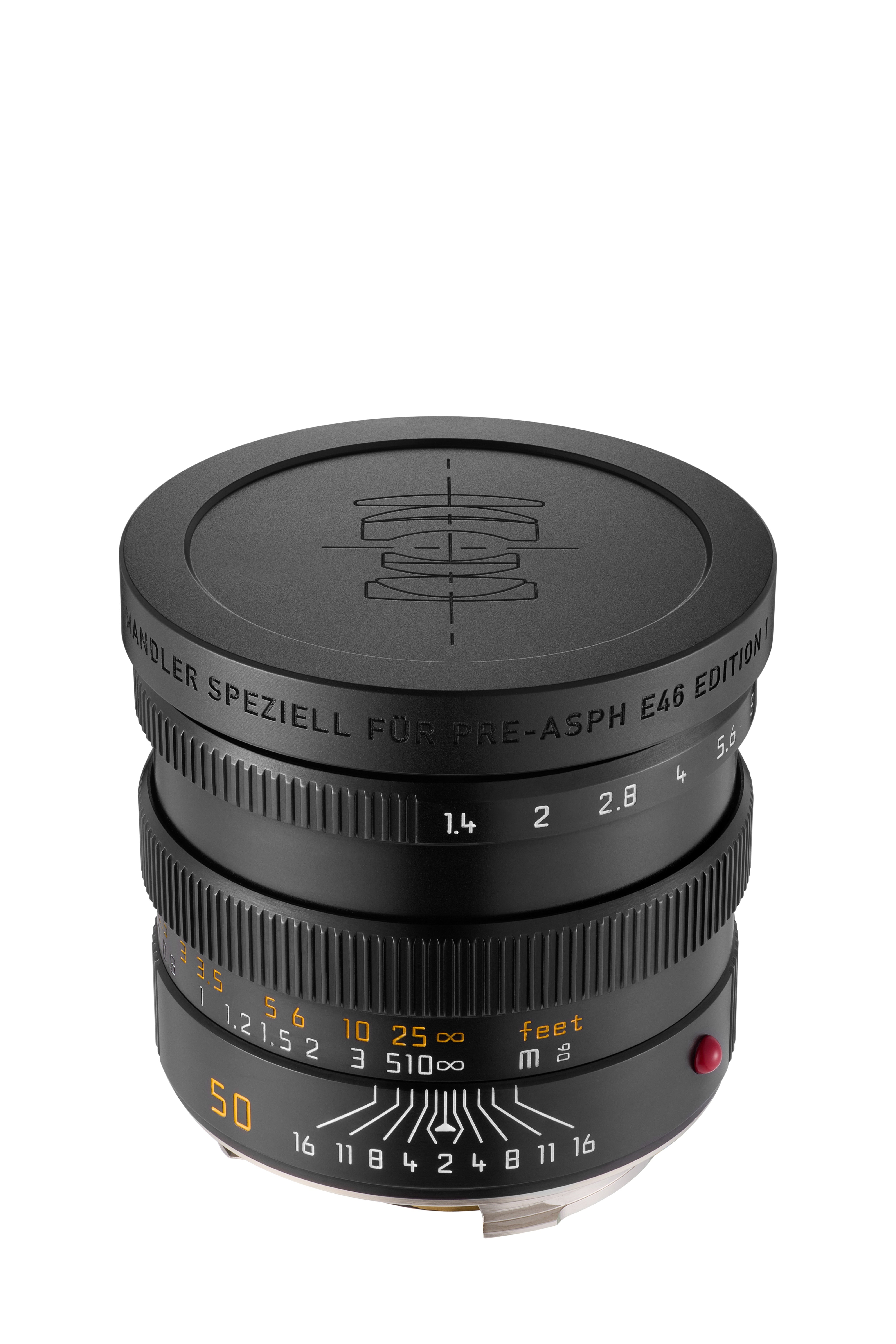 Mandler 50mm f/1.4 E46 Pre-A Brass Lens Cap